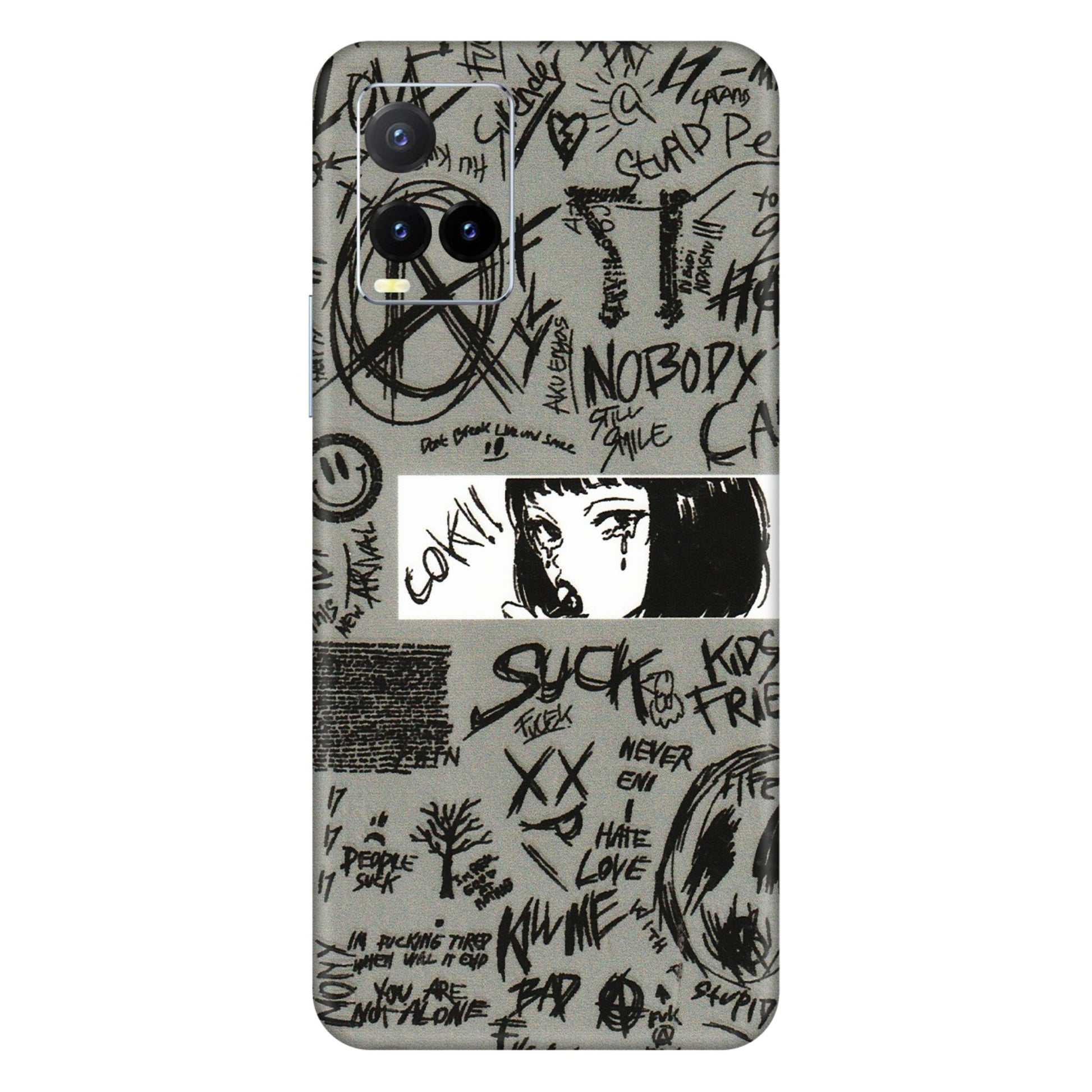 VIVO Y Series Phone Skins (All Models) - Never Have Love Anime - 3D Embossed Finish (L-260) Vivo Y33T