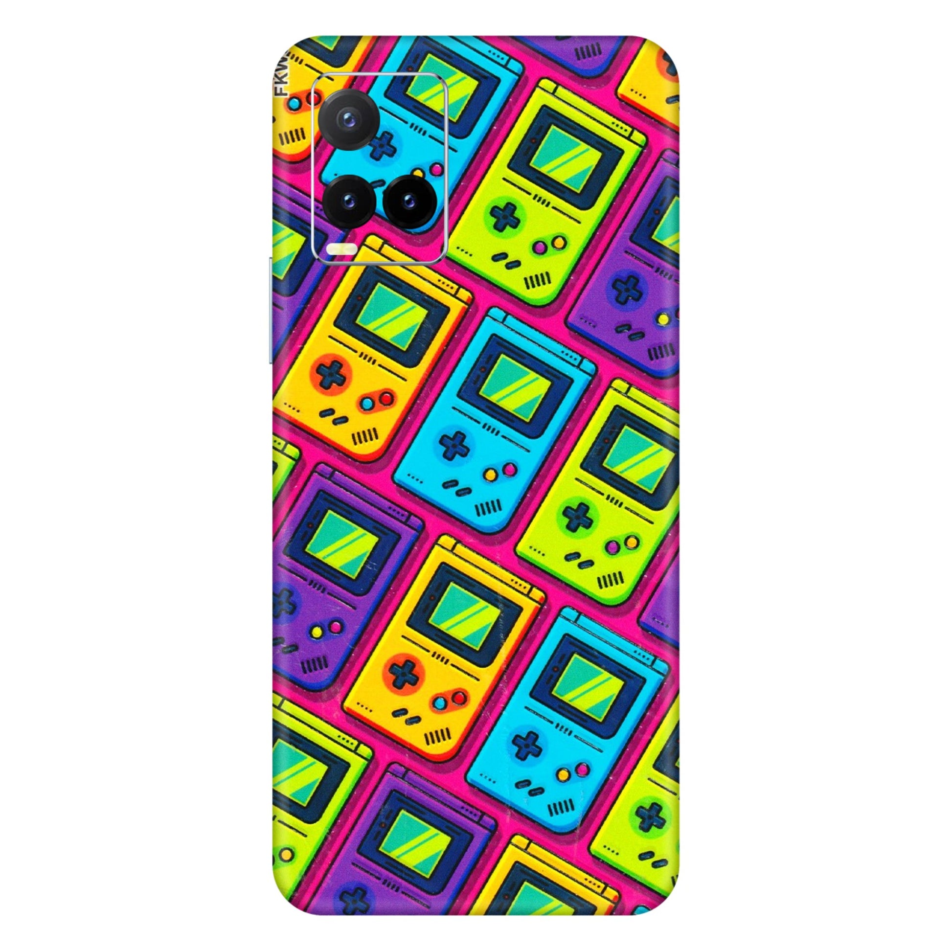 VIVO Y Series Phone Skins (All Models) - Gameboy Colourful - 3D Embossed Finish (L-266) Vivo Y33T
