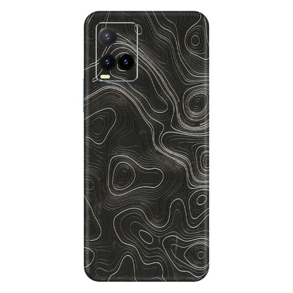 VIVO Y Series Phone Skins (All Models) - Abstract White Line Map - 3D Embossed Finish (L-269) Vivo Y33T