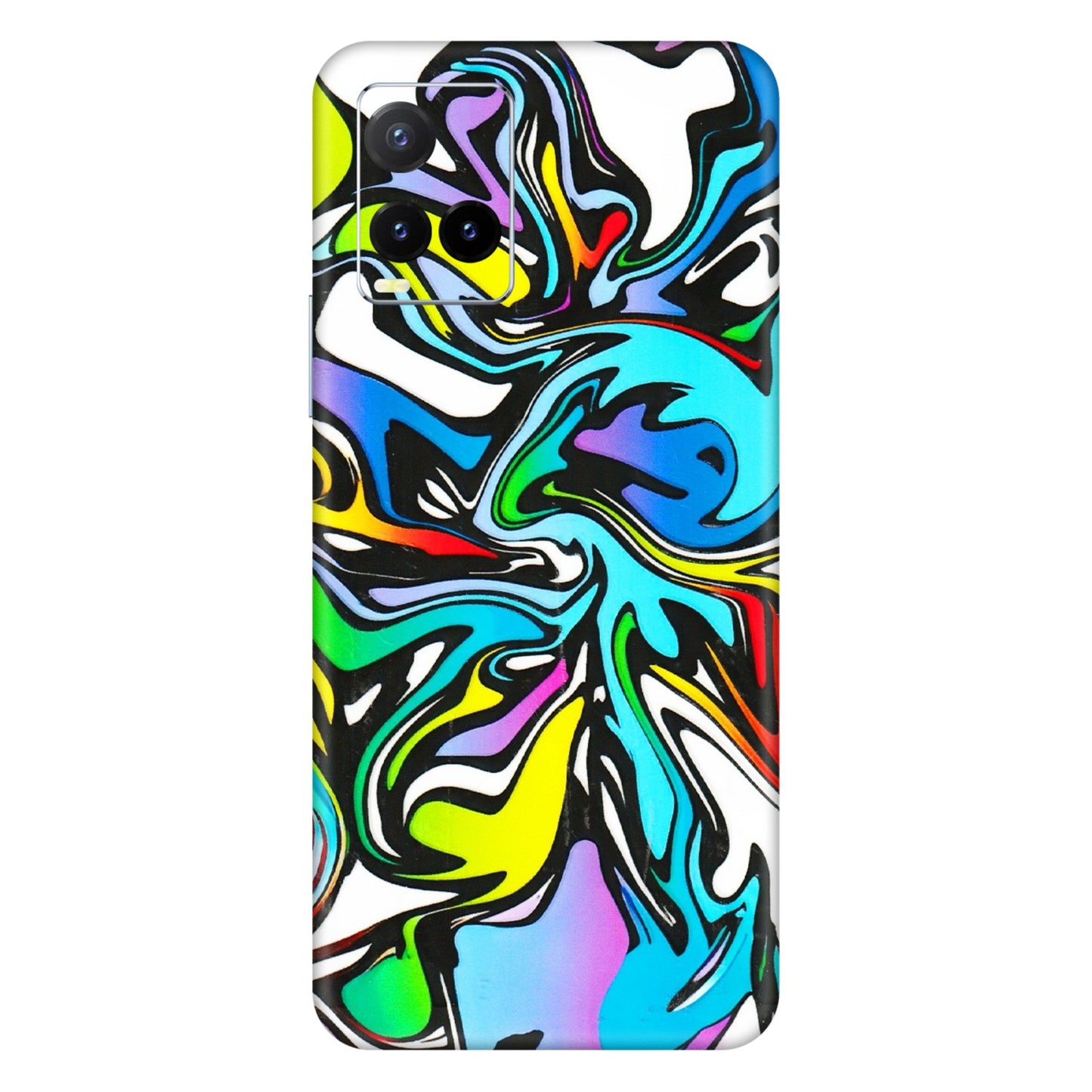 VIVO Y Series Phone Skins (All Models) - Abstract Colour Paints - 3D Embossed Finish (L-271) Vivo Y33T