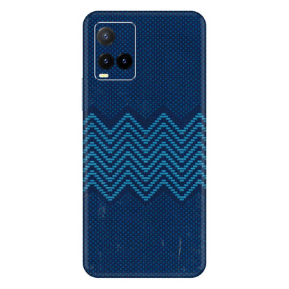 VIVO Y Series Phone Skins (All Models) - Blue Sober Waves - 3D Embossed Finish (L-306) Vivo Y33T