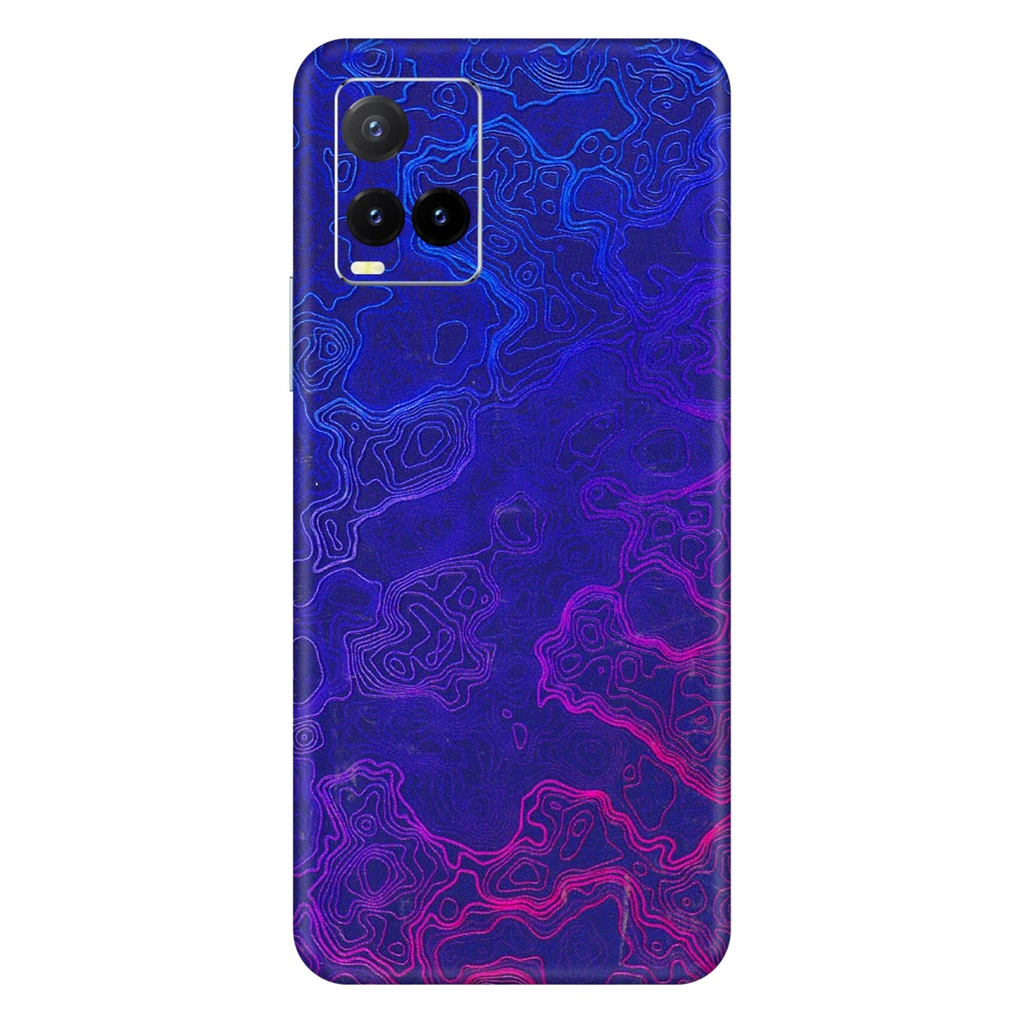 VIVO Y Series Phone Skins (All Models) - Purple Ripples Swirl - 3D Embossed Finish (L-314) Vivo Y33T