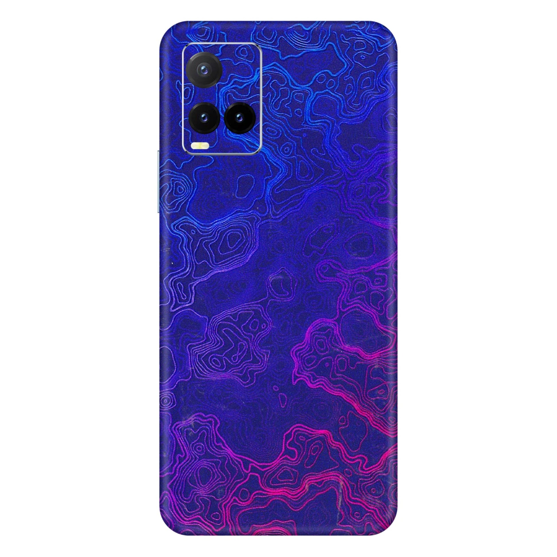 VIVO Y Series Phone Skins (All Models) - Purple Ripples Swirl - 3D Embossed Finish (L-314) Vivo Y33T