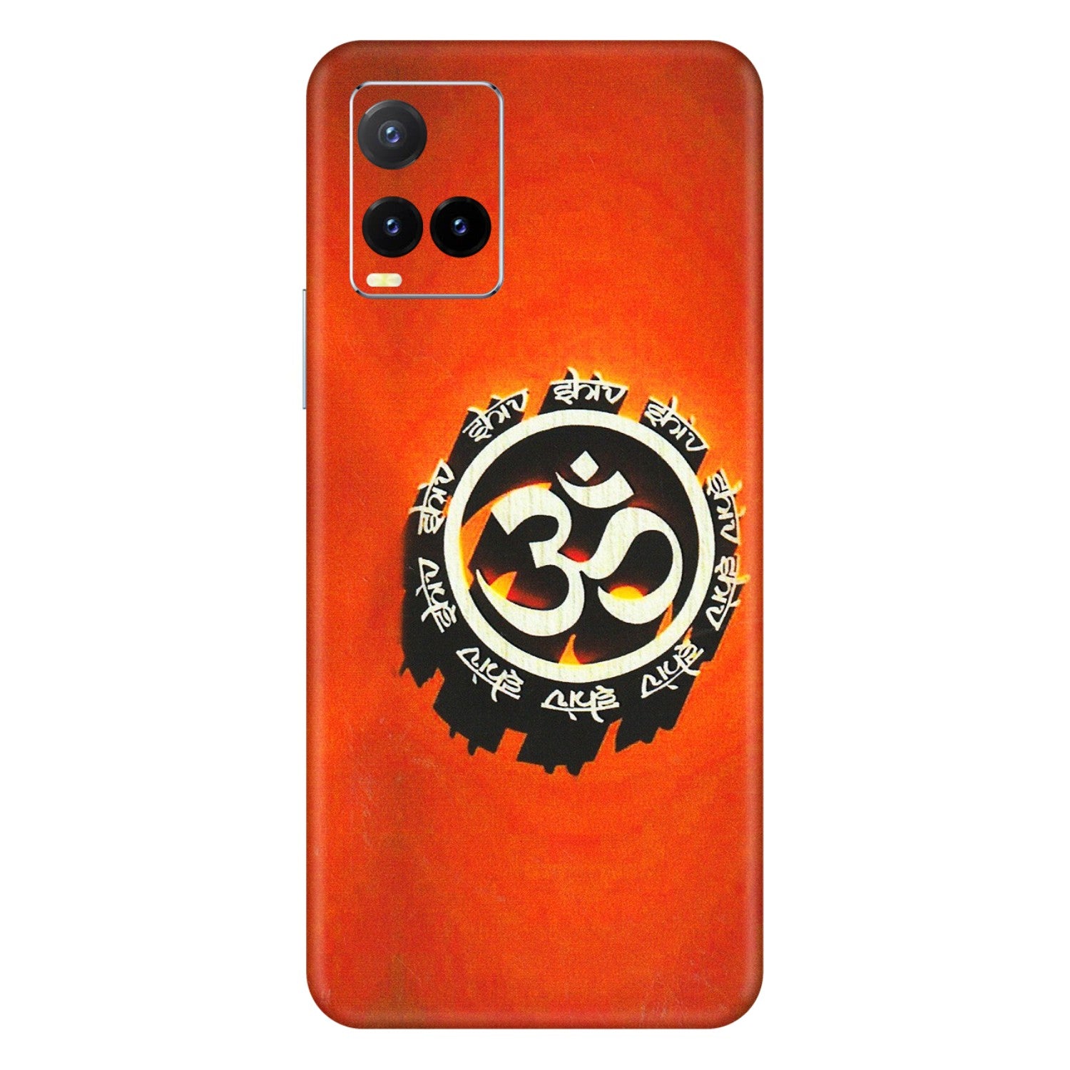 VIVO Y Series Phone Skins (All Models) - Aum Shiv Orange - 3D Embossed Finish (L-32) Vivo Y33T