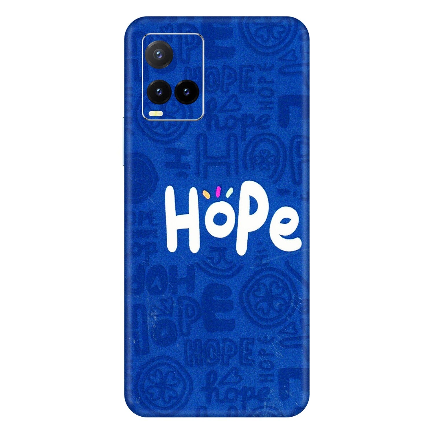 VIVO Y Series Phone Skins (All Models) - Hope Doodles Blue - 3D Embossed Finish (L-43) Vivo Y33T