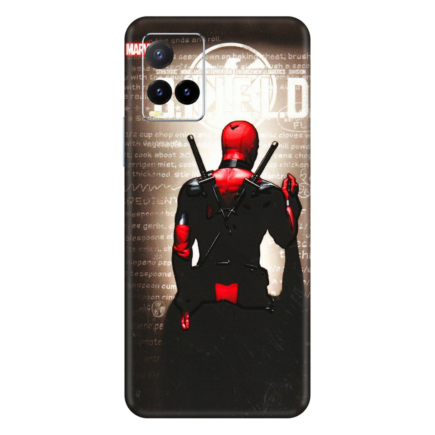 VIVO Y Series Phone Skins (All Models) - Deadpool - 3D Embossed Finish (L-56) Vivo Y33T
