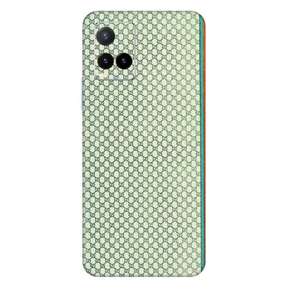 VIVO Y Series Phone Skins (All Models) - Gucci Fabric Pattern - 3D Embossed Finish (L-73) Vivo Y33T