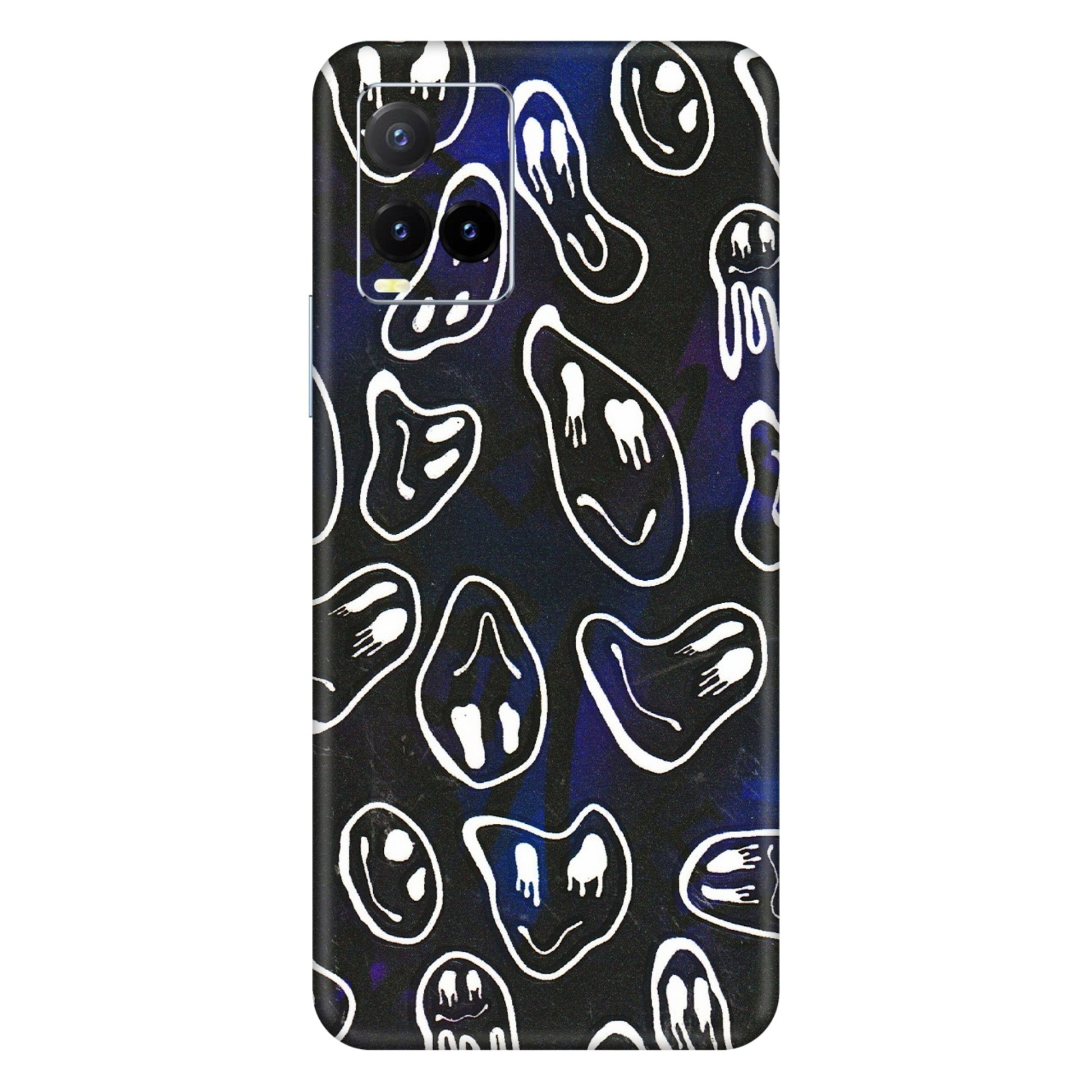 VIVO Y Series Phone Skins (All Models) - Distorted Smileys - 3D Embossed Finish (L-92) Vivo Y33T
