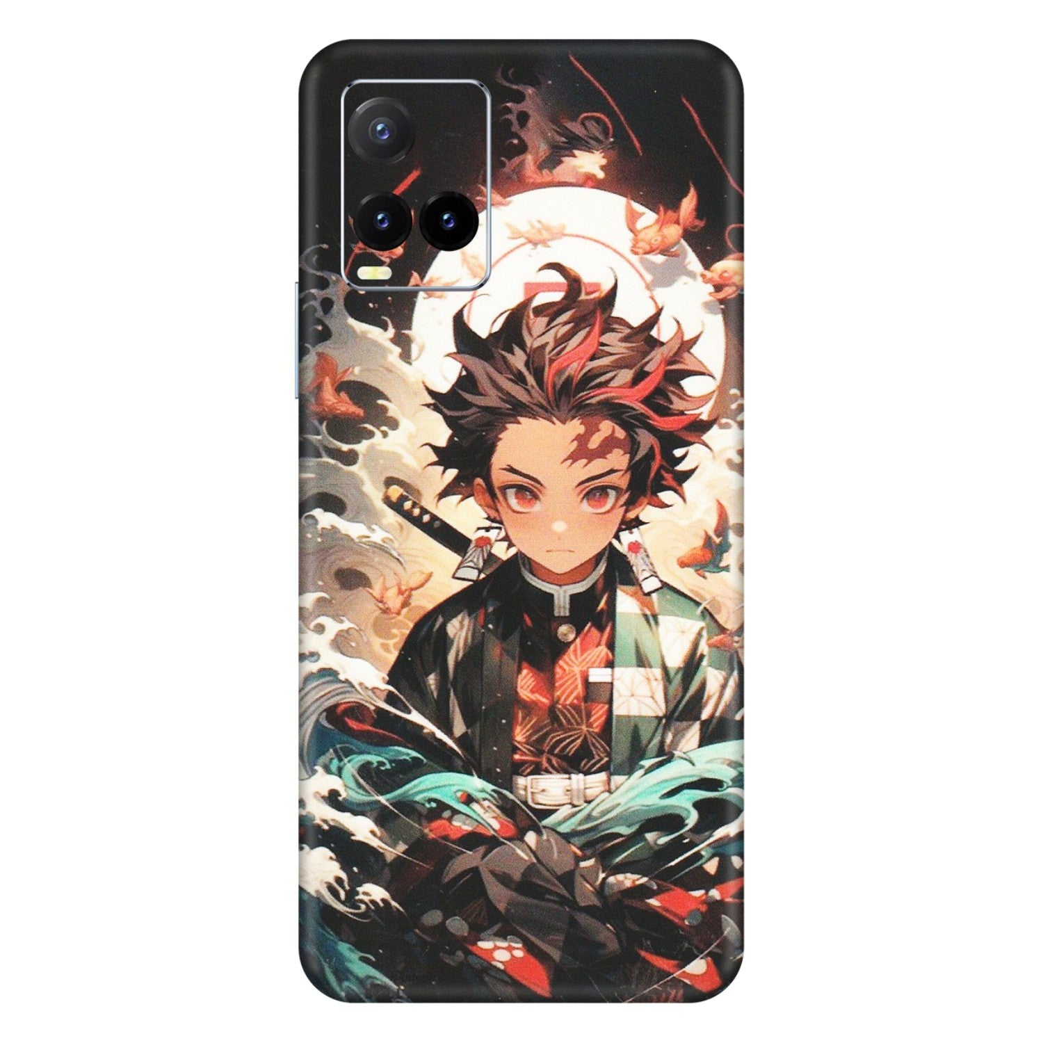 VIVO Y Series Phone Skins (All Models) - Tanjiro Demon Slayer Anime - Matte Finish (M-158) Vivo Y33T