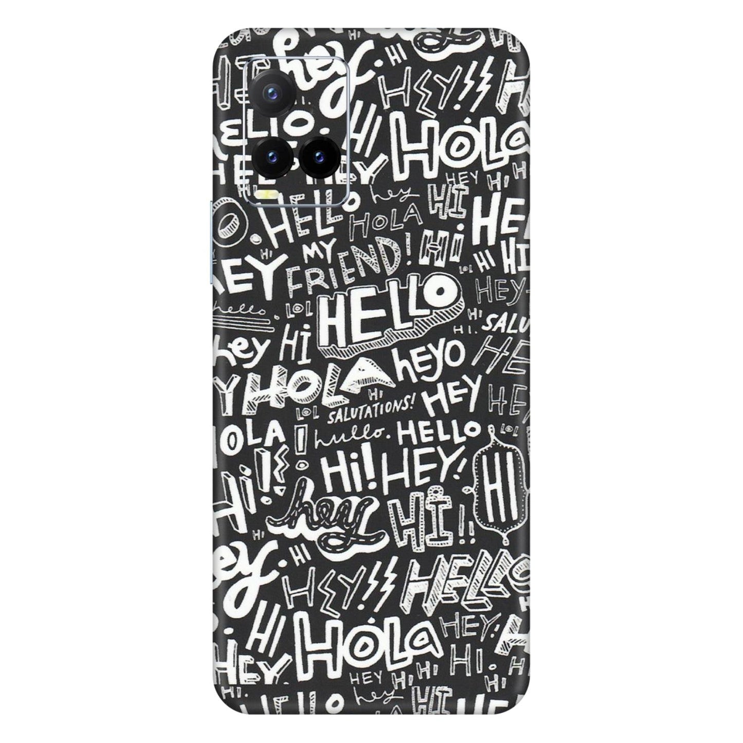 VIVO Y Series Phone Skins (All Models) - Hi Hello Doodles - Matte Finish (M-25) Vivo Y33T