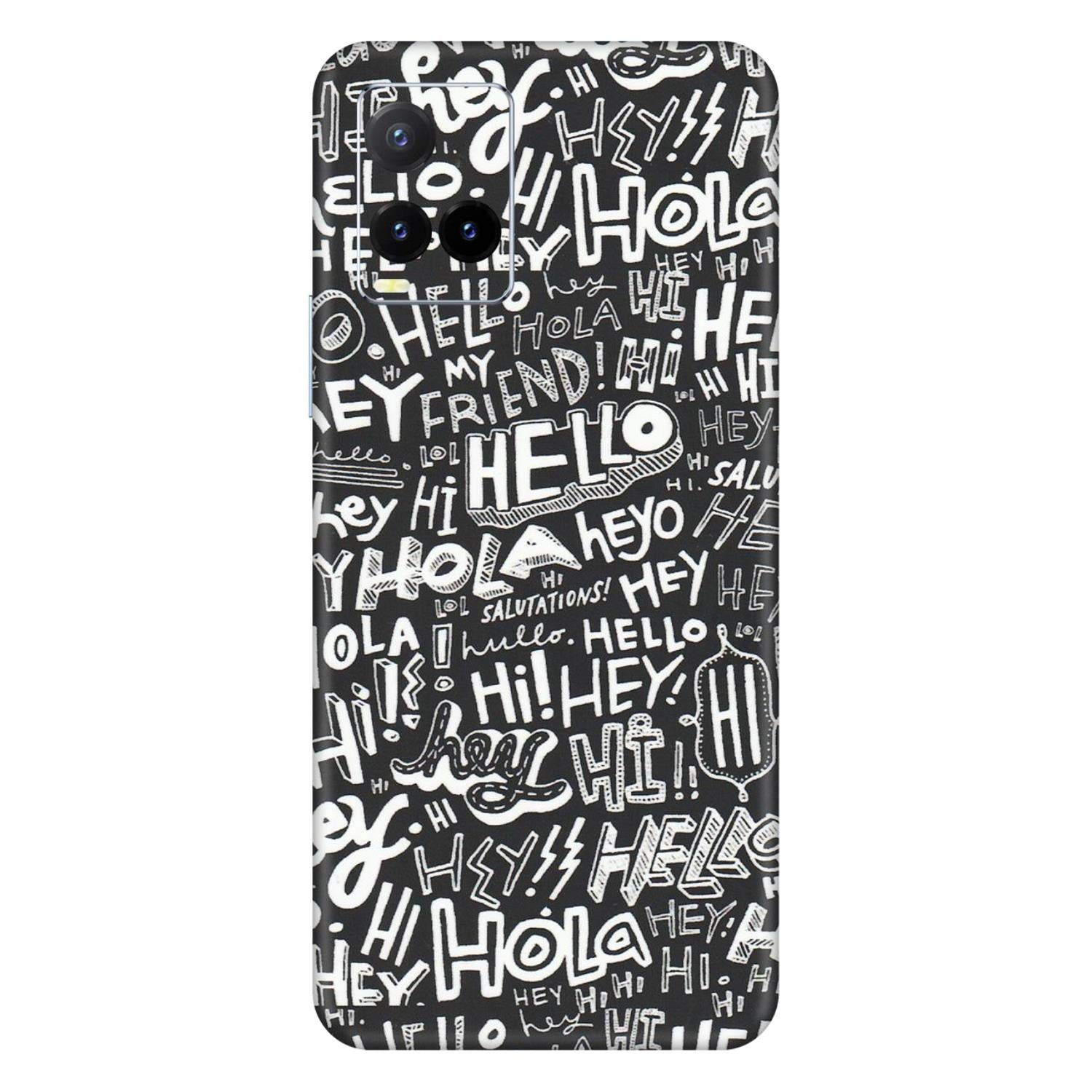 VIVO Y Series Phone Skins (All Models) - Hi Hello Doodles - Matte Finish (M-25) Vivo Y33T