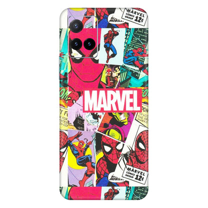 VIVO Y Series Phone Skins (All Models) - Marvel Comic Spiderman Grafitti - Matte Finish (M-72) Vivo Y33T