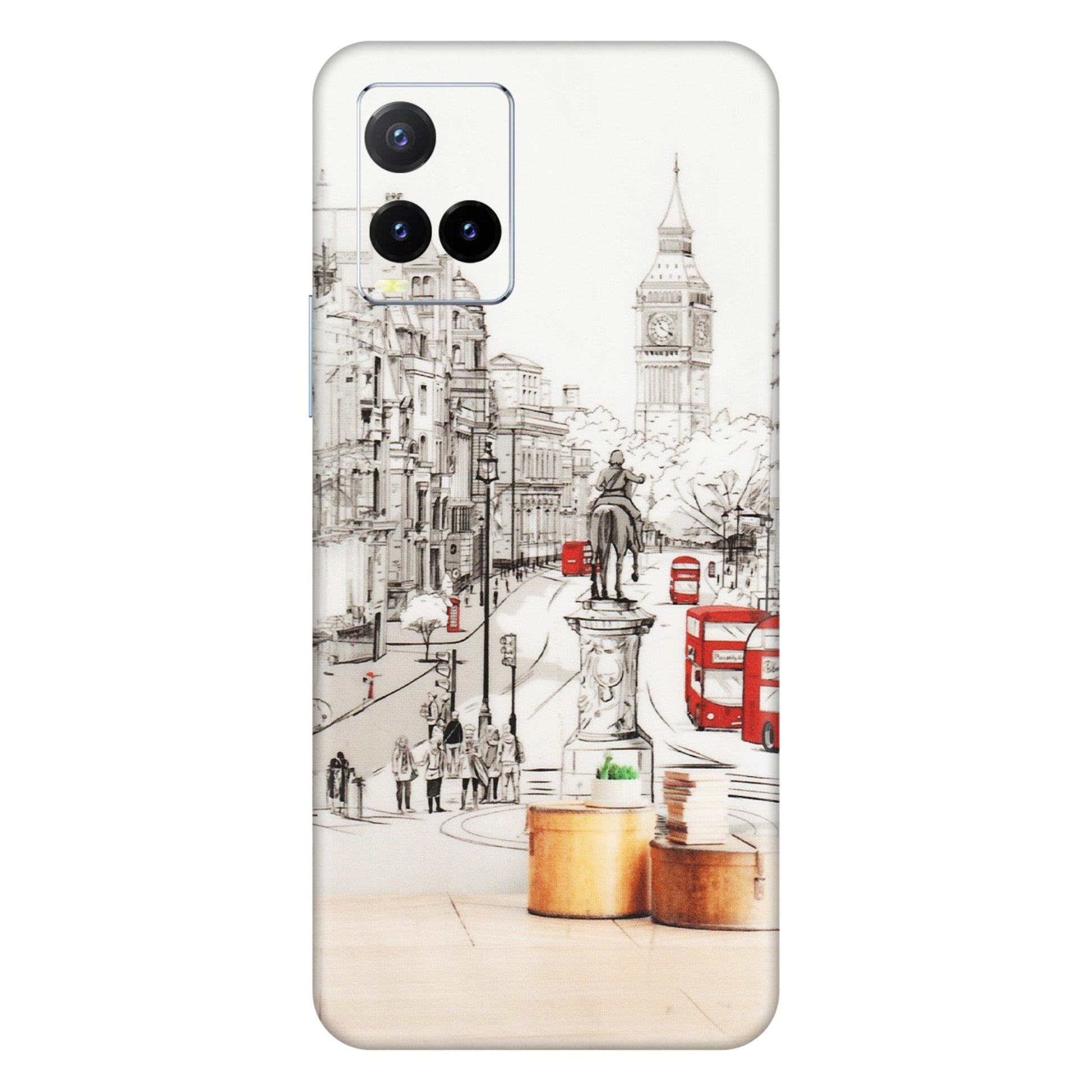 VIVO Y Series Phone Skins (All Models) - London Street - Transparent Finish (T-02) Vivo Y33T