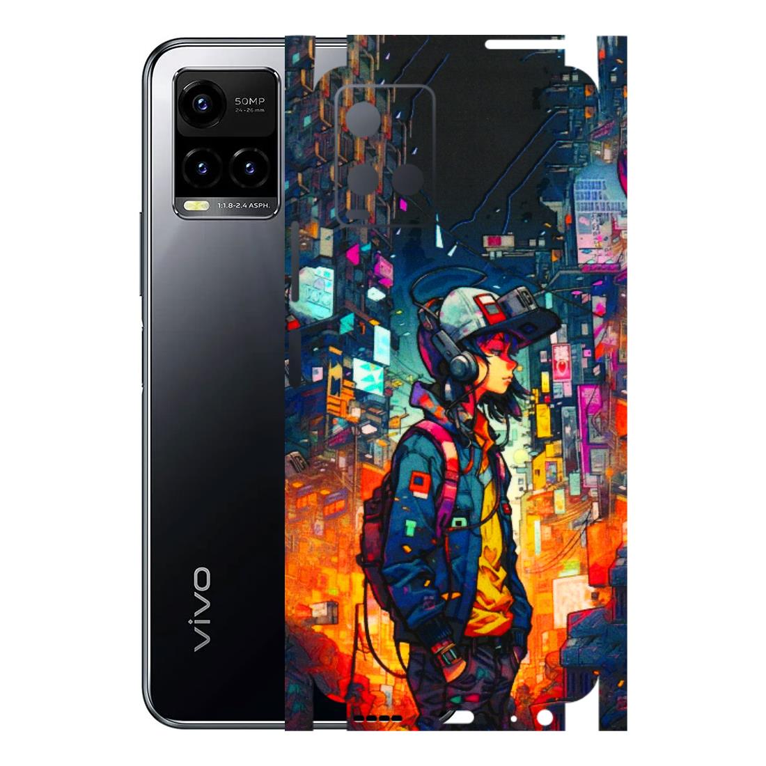 VIVO Y Series Phone Skins (All Models) - Street Anime Guy - 3D Embossed Finish (L-158) Vivo Y33 S