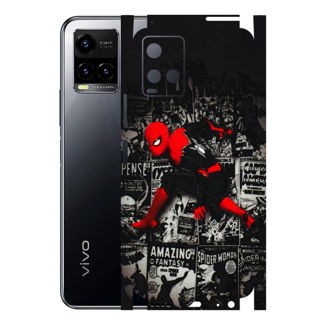 VIVO Y Series Phone Skins (All Models) - SpiderMan New - 3D Embossed Finish (L-162) Vivo Y33 S