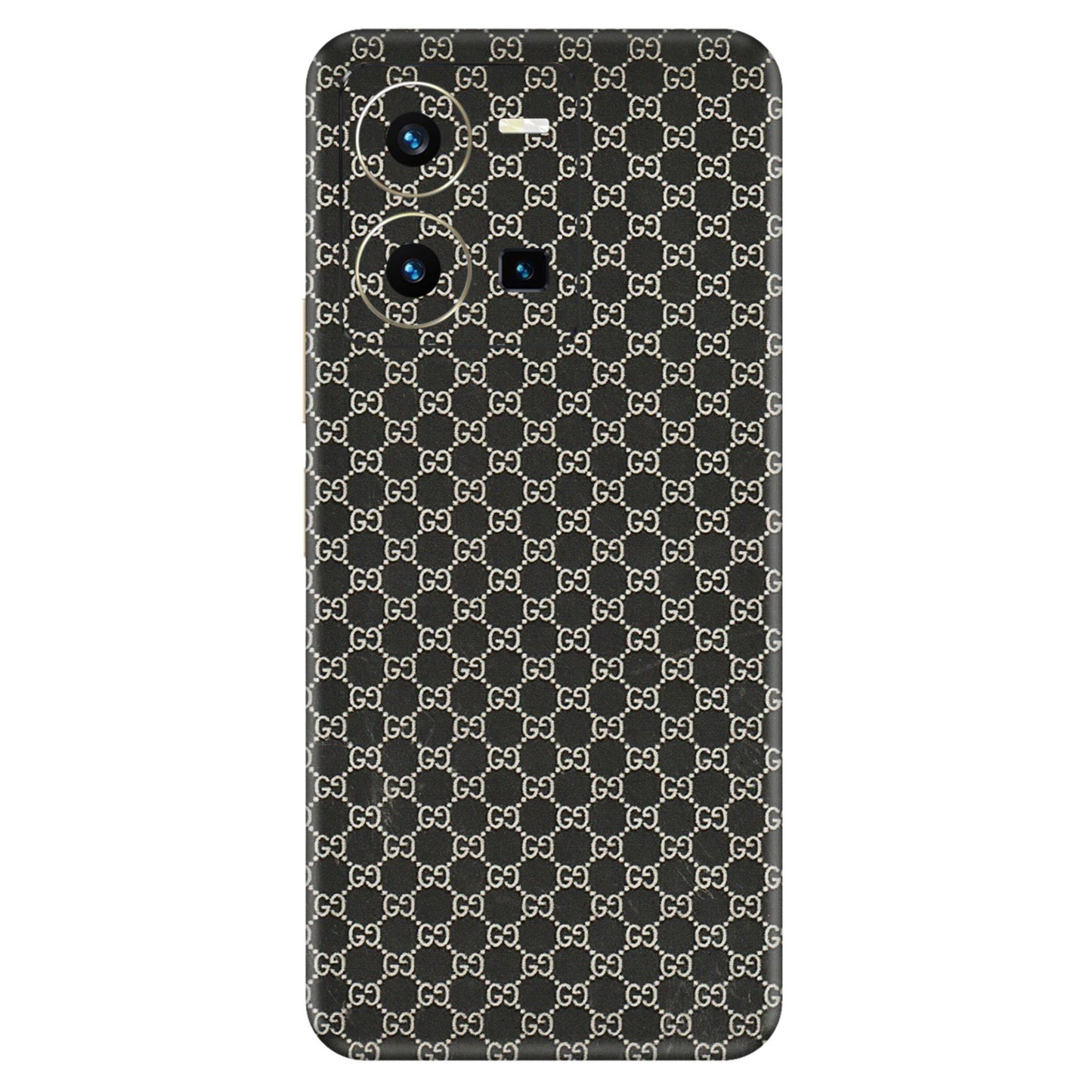 VIVO Y Series Phone Skins (All Models) - Black G Print - 3D Embossed Finish (L-109) Vivo Y35 2022