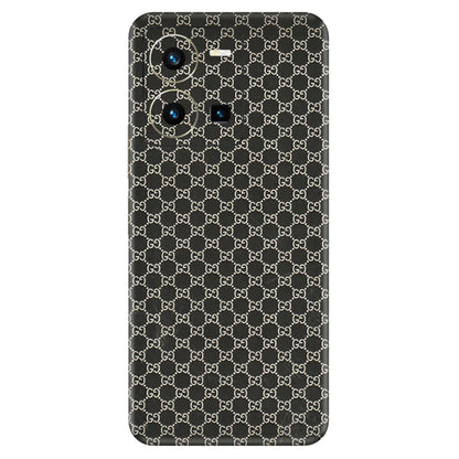 VIVO Y Series Phone Skins (All Models) - Black G Print - 3D Embossed Finish (L-109) Vivo Y35 2022