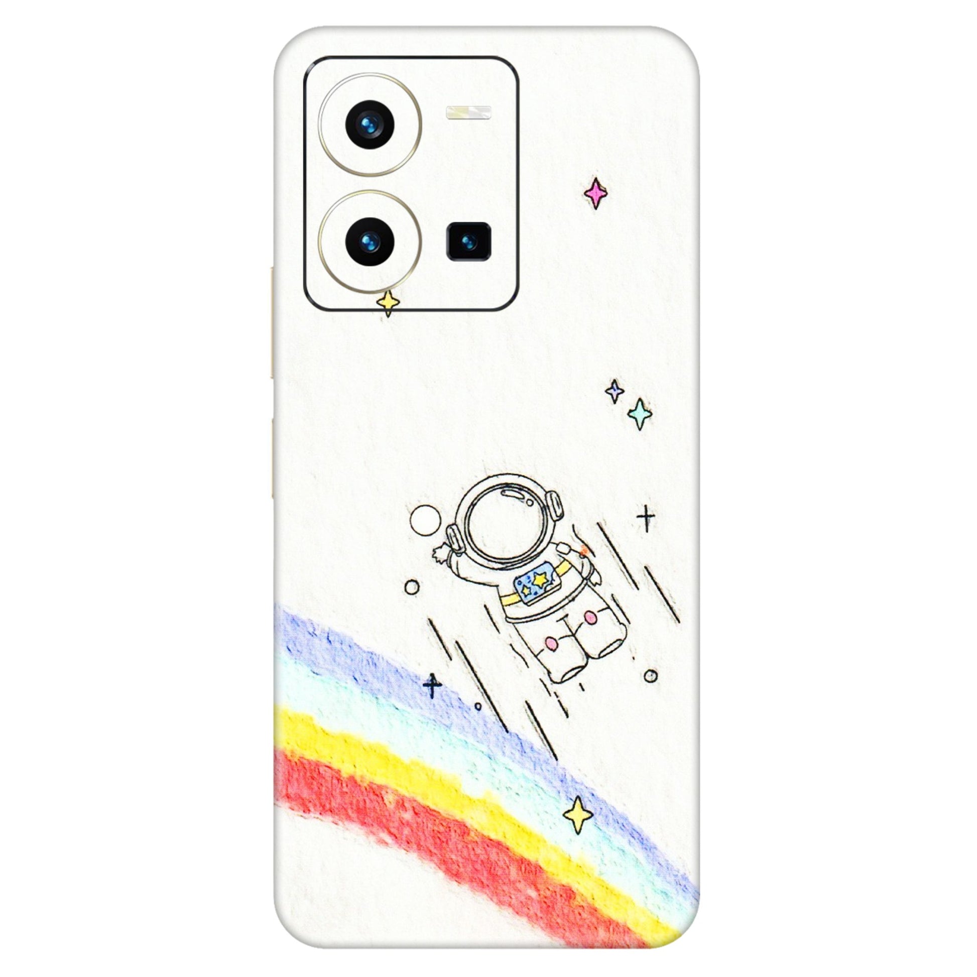 VIVO Y Series Phone Skins (All Models) - Milkyway Astronaut - 3D Embossed Finish (L-110) Vivo Y35 2022