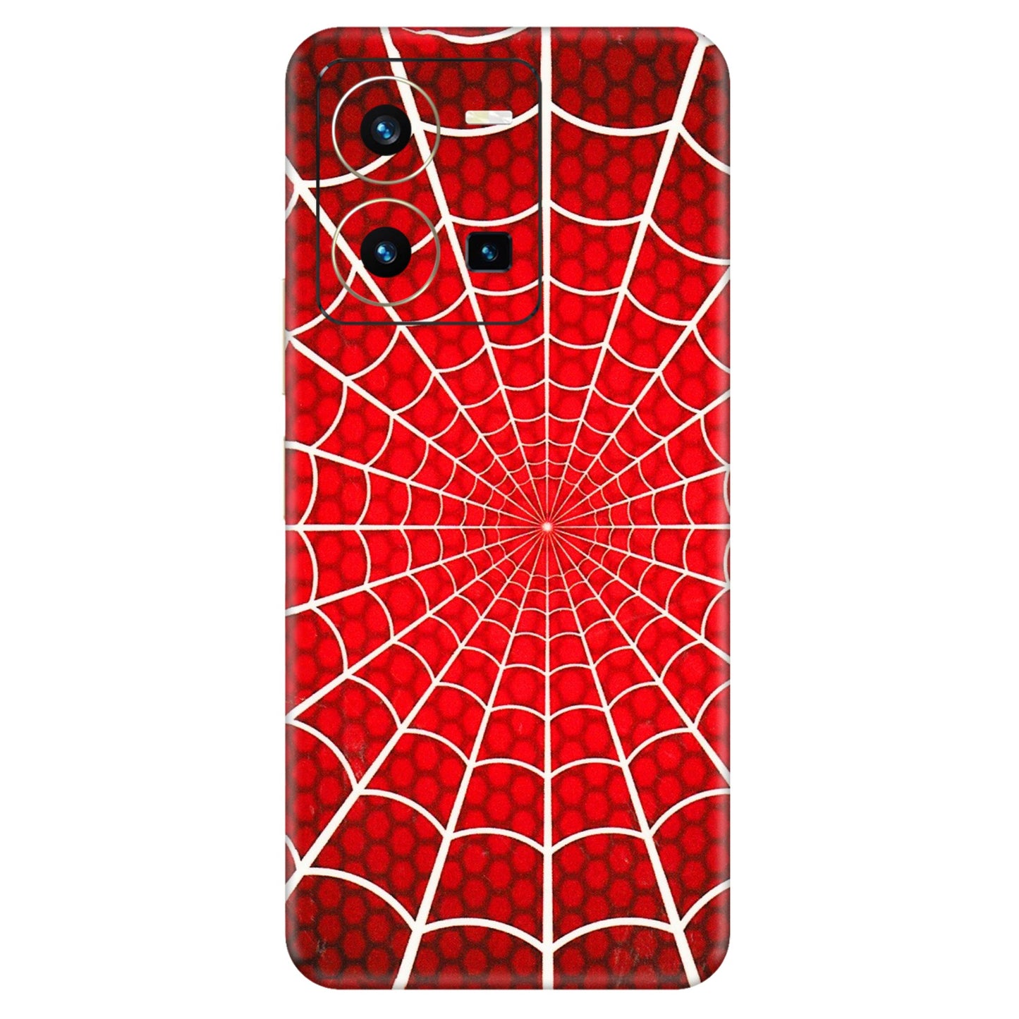 VIVO Y Series Phone Skins (All Models) - Classic Spidey Web - 3D Embossed Finish (L-115) Vivo Y35 2022