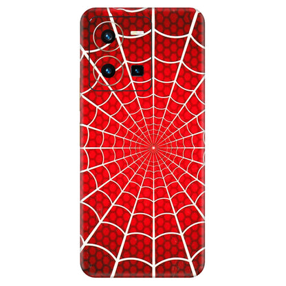 VIVO Y Series Phone Skins (All Models) - Classic Spidey Web - 3D Embossed Finish (L-115) Vivo Y35 2022