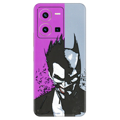 VIVO Y Series Phone Skins (All Models) - Batman & Joker - 3D Embossed Finish (L-143) Vivo Y35 2022