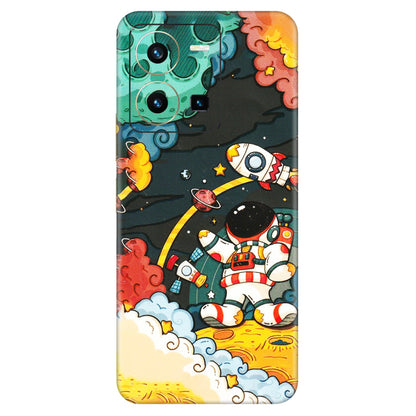 VIVO Y Series Phone Skins (All Models) - Astronauts & Spaceship - 3D Embossed Finish (L-145) Vivo Y35 2022