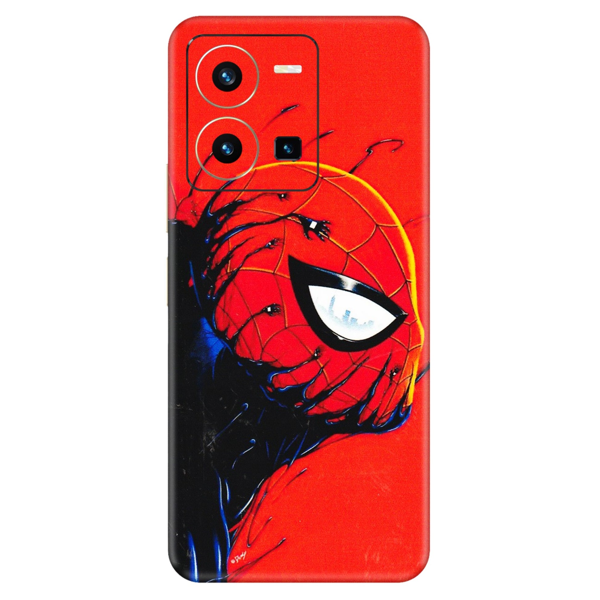 VIVO Y Series Phone Skins (All Models) - Spiderman Face Venom - 3D Embossed Finish (L-165) Vivo Y35 2022