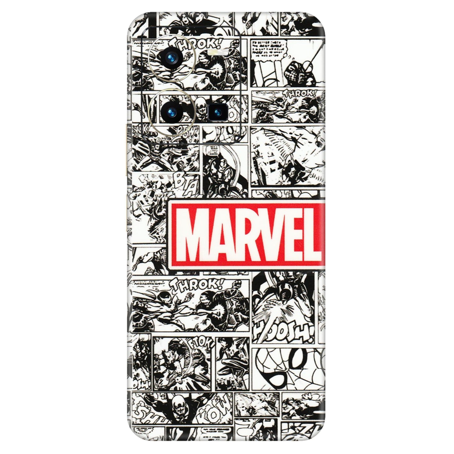 VIVO Y Series Phone Skins (All Models) - Marvel Comic - 3D Embossed Finish (L-171) Vivo Y35 2022