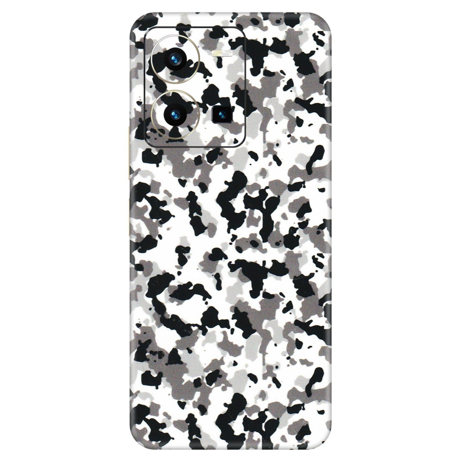 VIVO Y Series Phone Skins (All Models) - White Black Camouflage - 3D Embossed Finish (L-18) Vivo Y35 2022