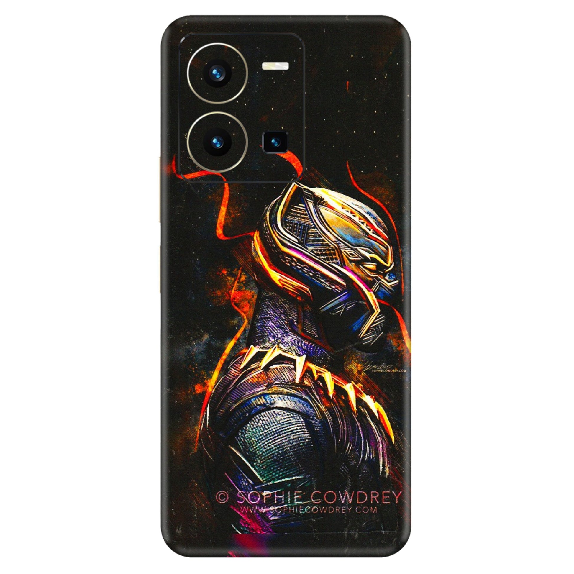 VIVO Y Series Phone Skins (All Models) - Black Panther - 3D Embossed Finish (L-190) Vivo Y35 2022