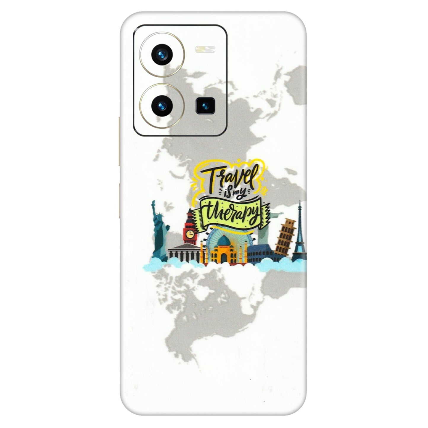 VIVO Y Series Phone Skins (All Models) - Travel Therapy - 3D Embossed Finish (L-199) Vivo Y35 2022