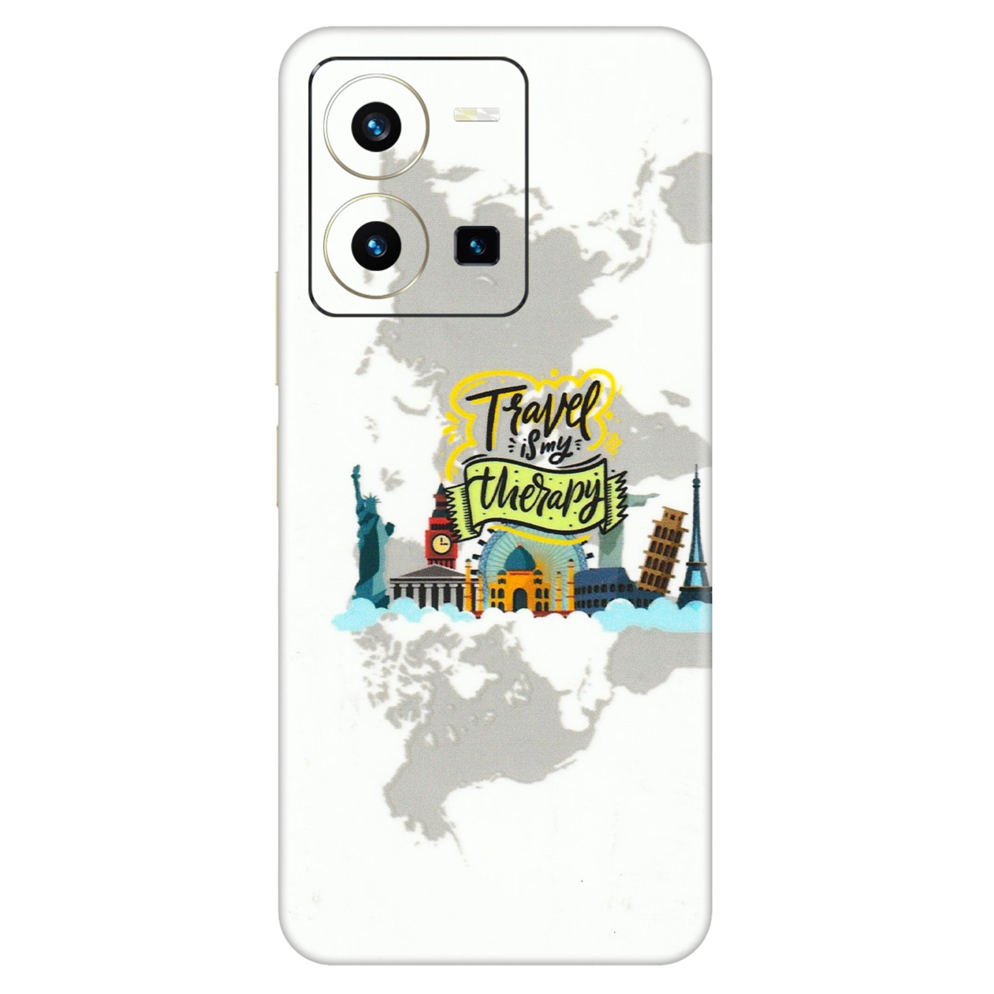 VIVO Y Series Phone Skins (All Models) - Travel Therapy - 3D Embossed Finish (L-199) Vivo Y35 2022