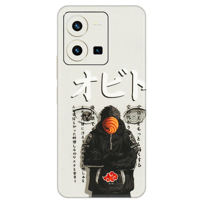 VIVO Y Series Phone Skins (All Models) - Obito Anime Eye - 3D Embossed Finish (L-19) Vivo Y35 2022