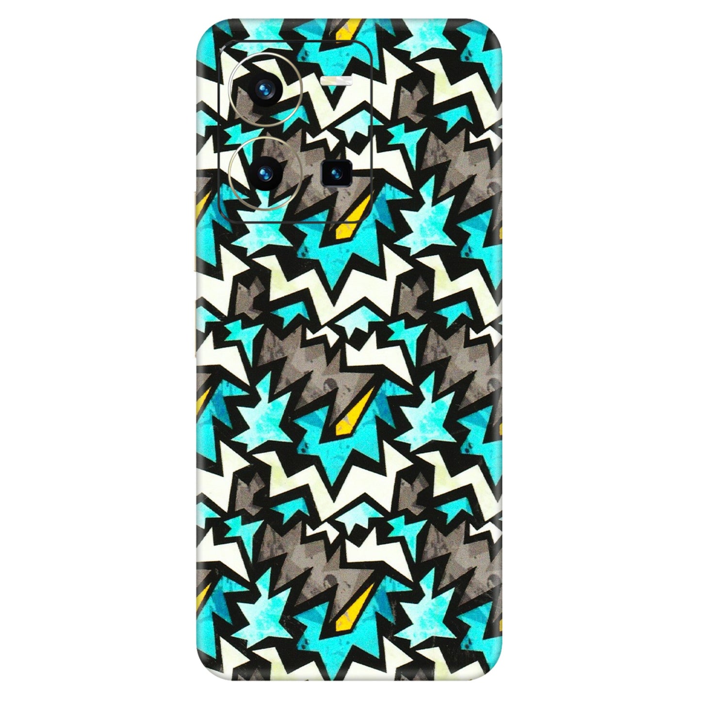 VIVO Y Series Phone Skins (All Models) - Funky Zig Zag - 3D Embossed Finish (L-223) Vivo Y35 2022