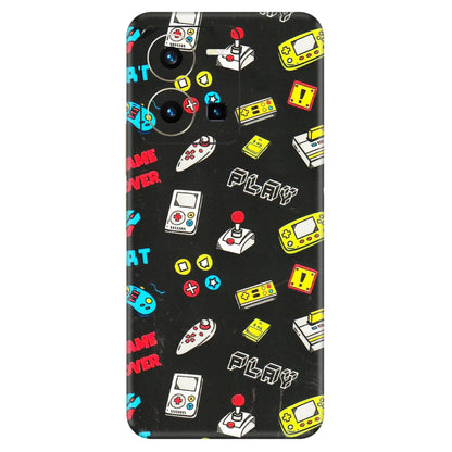 VIVO Y Series Phone Skins (All Models) - Gaming Doodles - 3D Embossed Finish (L-224) Vivo Y35 2022