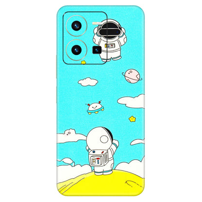 VIVO Y Series Phone Skins (All Models) - Blue Skies Astro Float - 3D Embossed Finish (L-230) Vivo Y35 2022