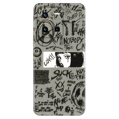 VIVO Y Series Phone Skins (All Models) - Never Have Love Anime - 3D Embossed Finish (L-260) Vivo Y35 2022