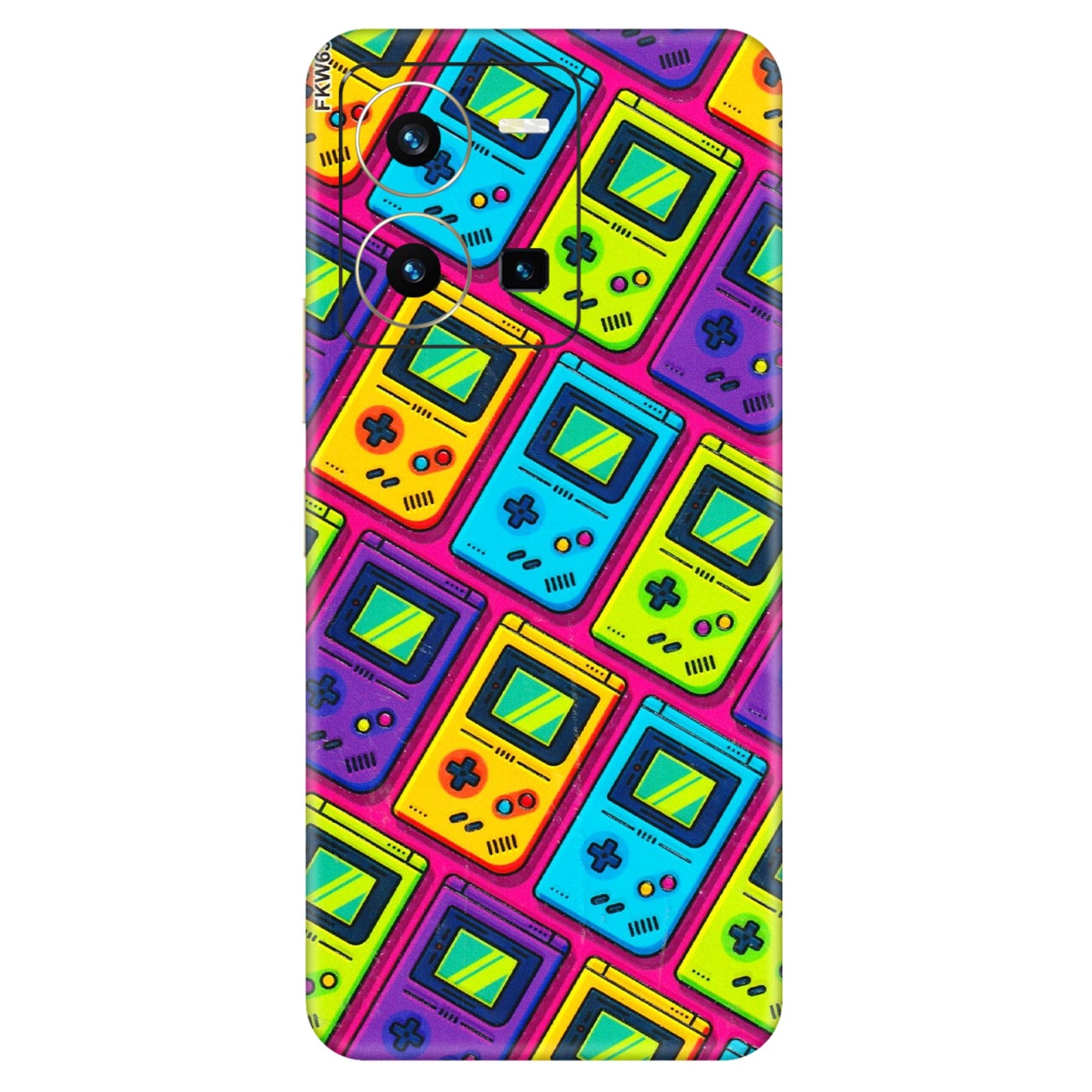 VIVO Y Series Phone Skins (All Models) - Gameboy Colourful - 3D Embossed Finish (L-266) Vivo Y35 2022