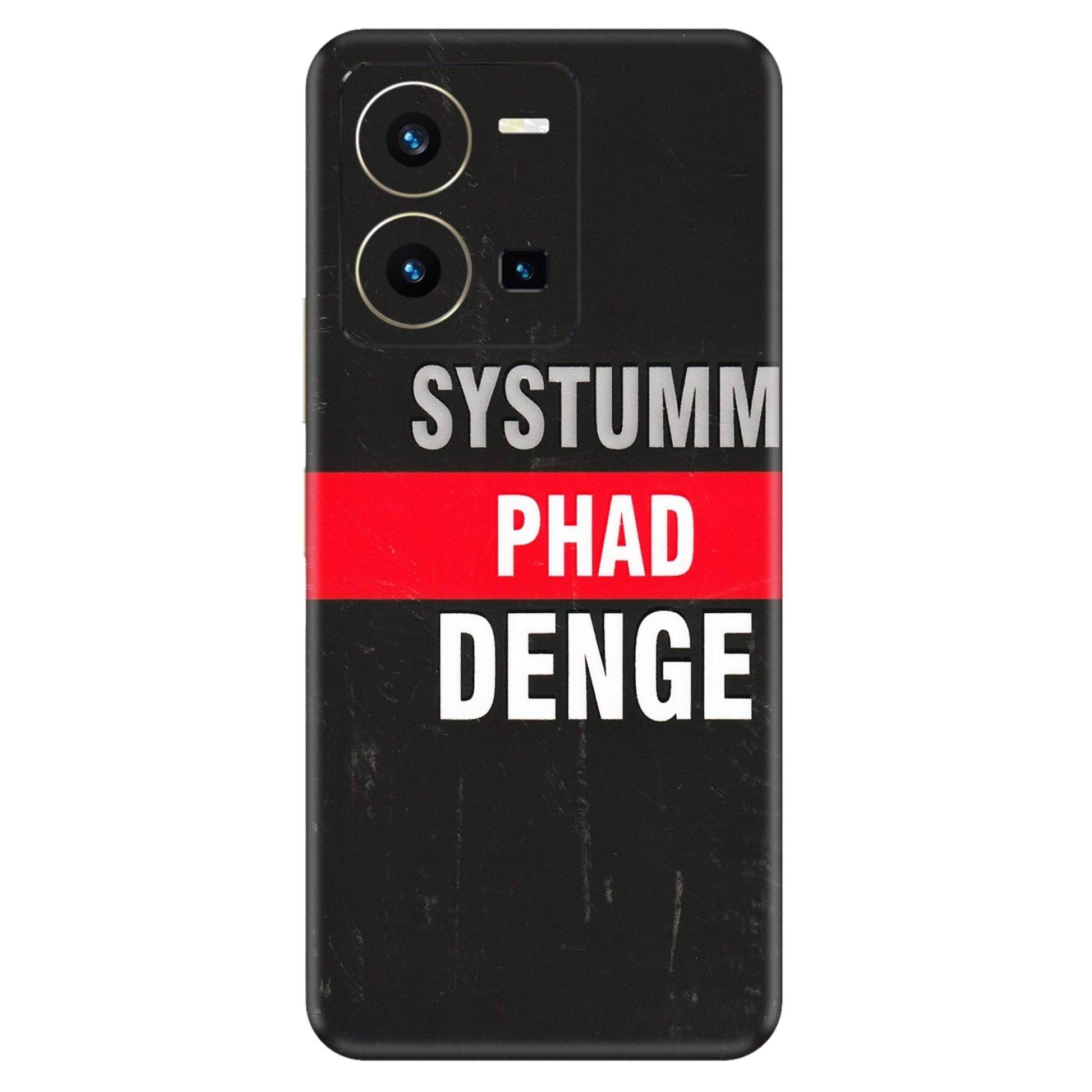 VIVO Y Series Phone Skins (All Models) - Systumm Phad Denge - 3D Embossed Finish (L-278) Vivo Y35 2022