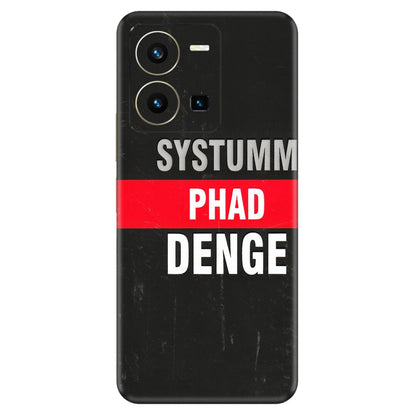 VIVO Y Series Phone Skins (All Models) - Systumm Phad Denge - 3D Embossed Finish (L-278) Vivo Y35 2022