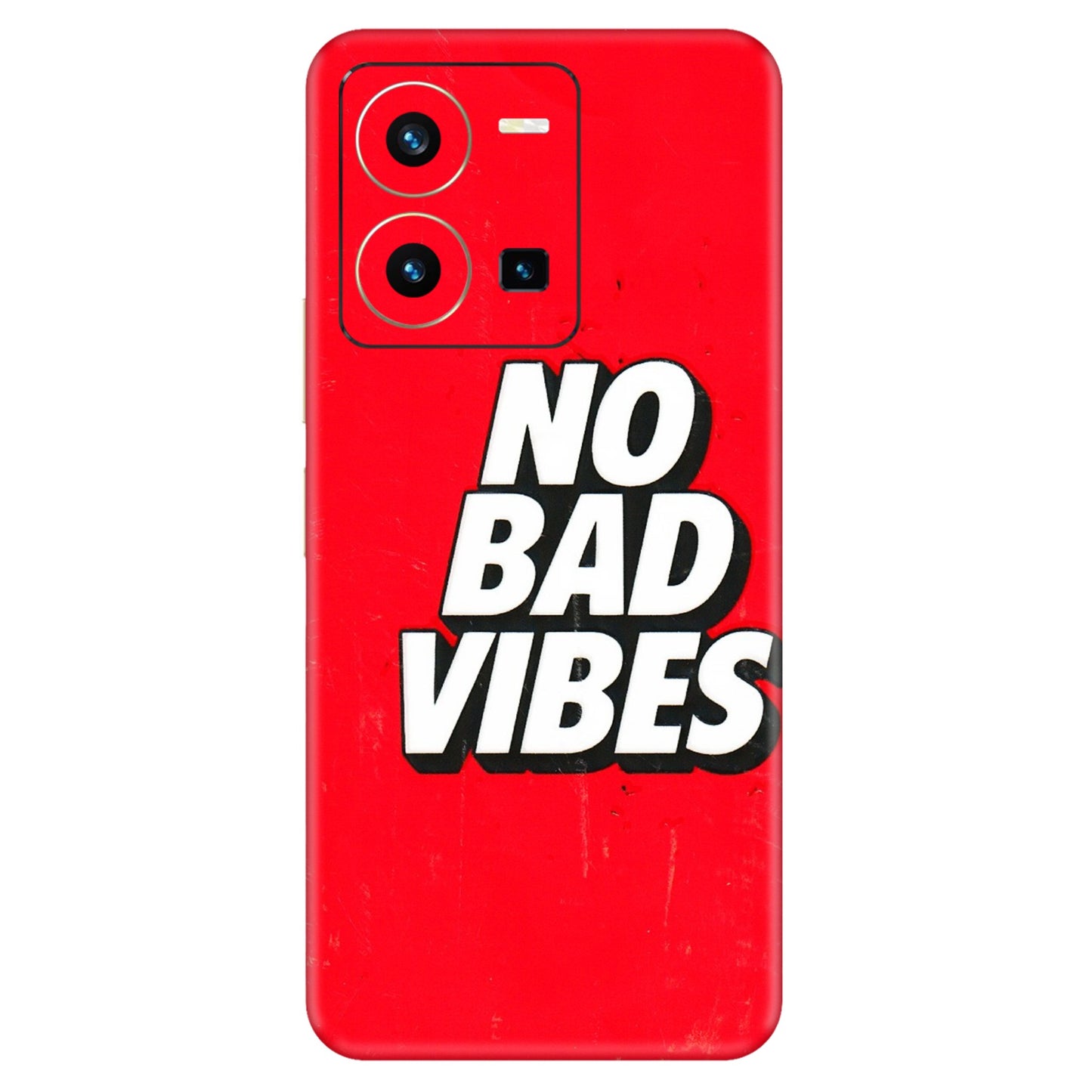 VIVO Y Series Phone Skins (All Models) - No Bad Vibes - 3D Embossed Finish (L-280) Vivo Y35 2022