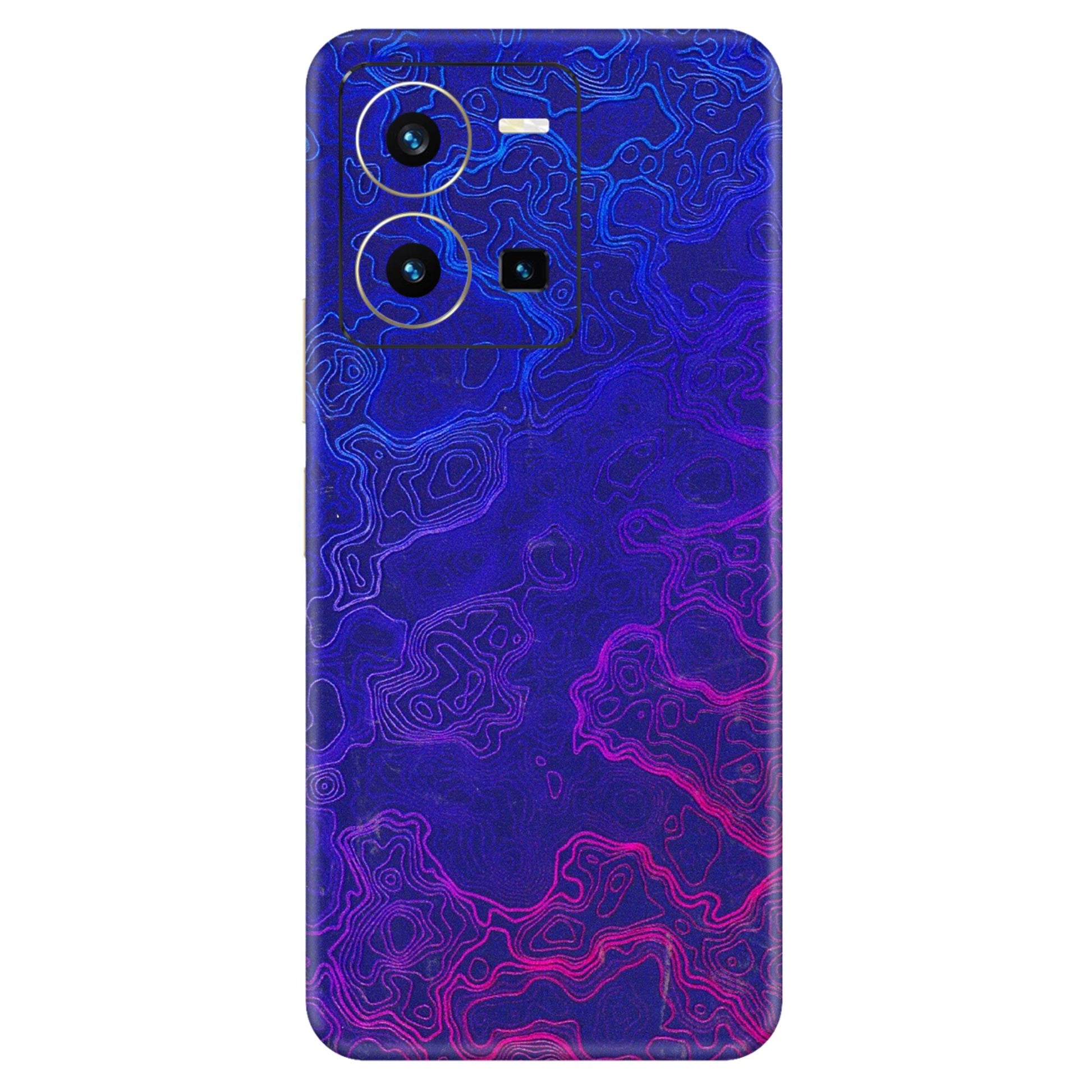VIVO Y Series Phone Skins (All Models) - Purple Ripples Swirl - 3D Embossed Finish (L-314) Vivo Y35 2022