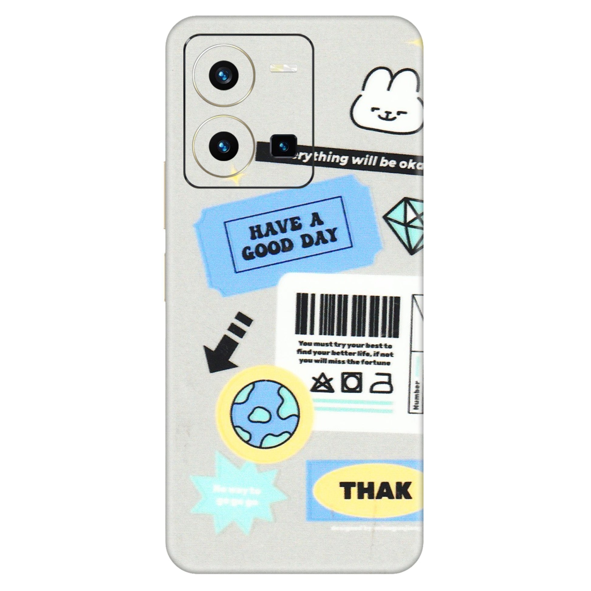 VIVO Y Series Phone Skins (All Models) - Will Be Okay Design - 3D Embossed Finish (L-316) Vivo Y35 2022