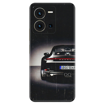 VIVO Y Series Phone Skins (All Models) - New Black Porsche GT3 - 3D Embossed Finish (L-327) Vivo Y35 2022