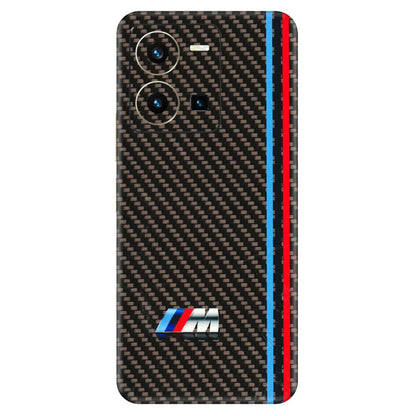 VIVO Y Series Phone Skins (All Models) - BM Carbon Fiber Feels - 3D Embossed Finish (L-38) Vivo Y35 2022