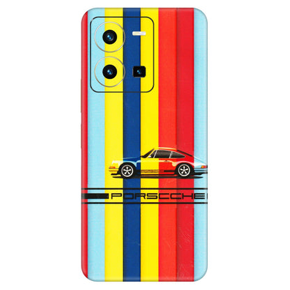 VIVO Y Series Phone Skins (All Models) - Multicolour Porche - 3D Embossed Finish (L-39) Vivo Y35 2022
