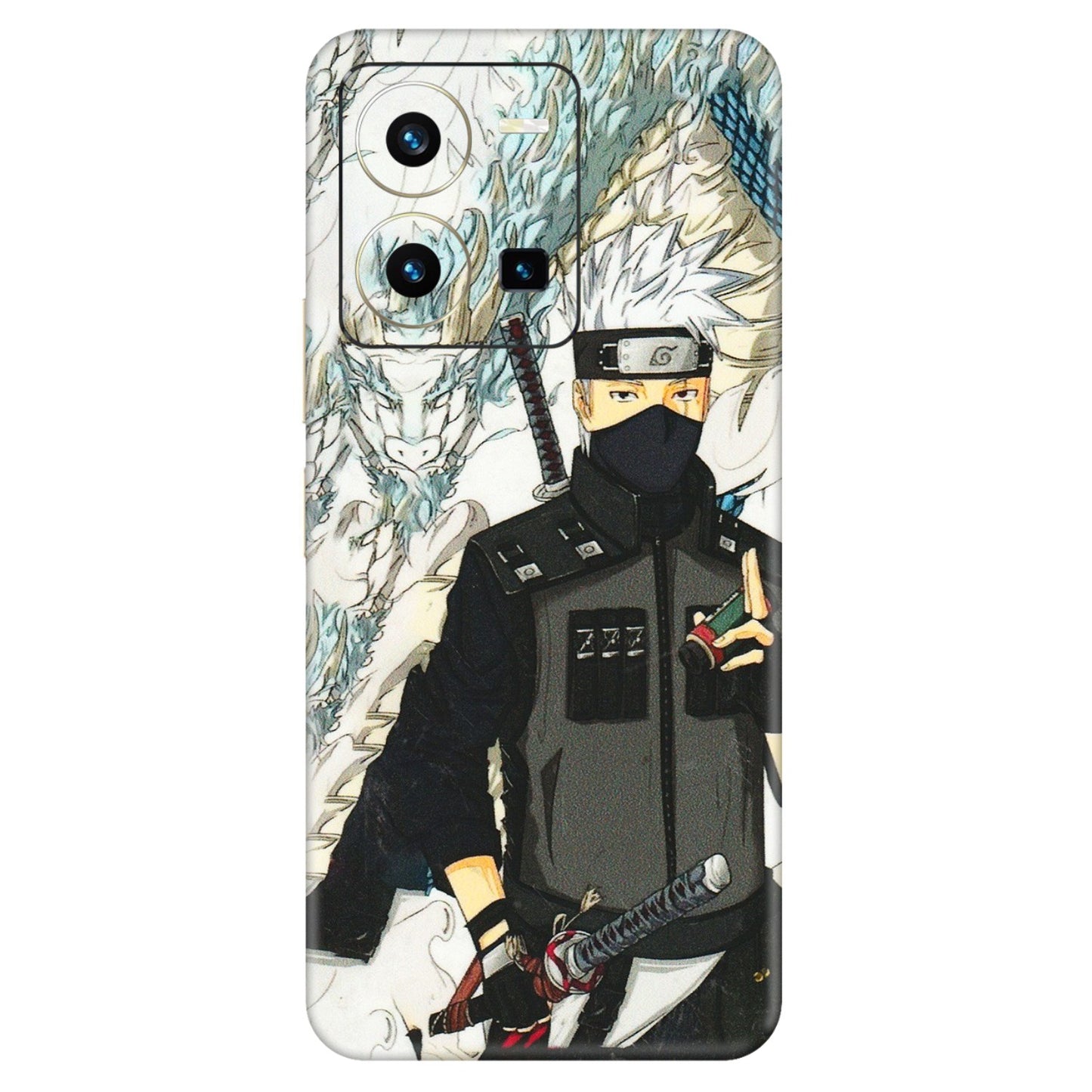 VIVO Y Series Phone Skins (All Models) - Kakashi Hatake Naruto Anime - 3D Embossed Finish (L-46) Vivo Y35 2022