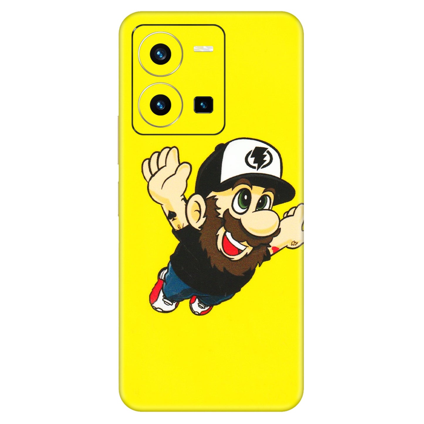 VIVO Y Series Phone Skins (All Models) - Flying Beardo - 3D Embossed Finish (L-60) Vivo Y35 2022