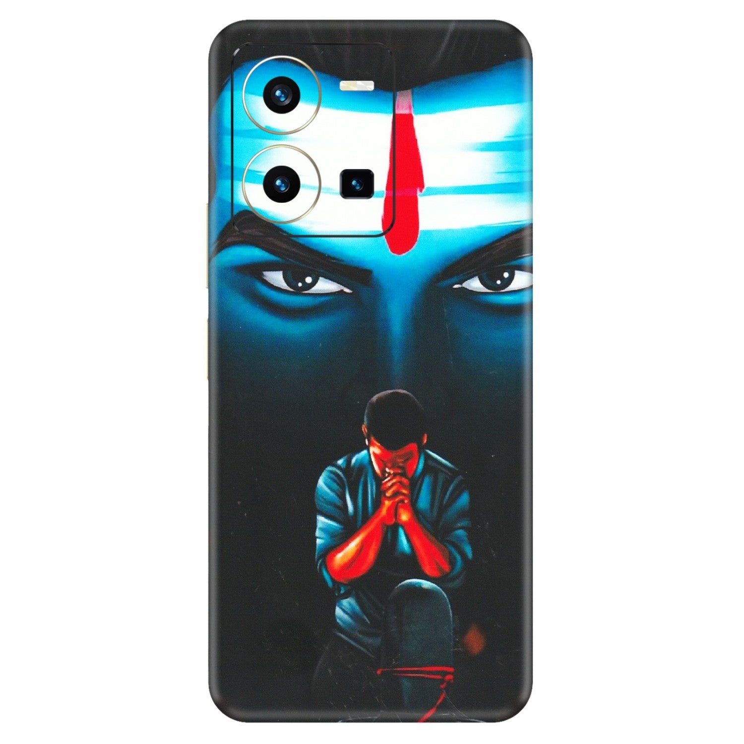 VIVO Y Series Phone Skins (All Models) - Mahakal Bhakt - Matte Finish (M-112) Vivo Y35 2022