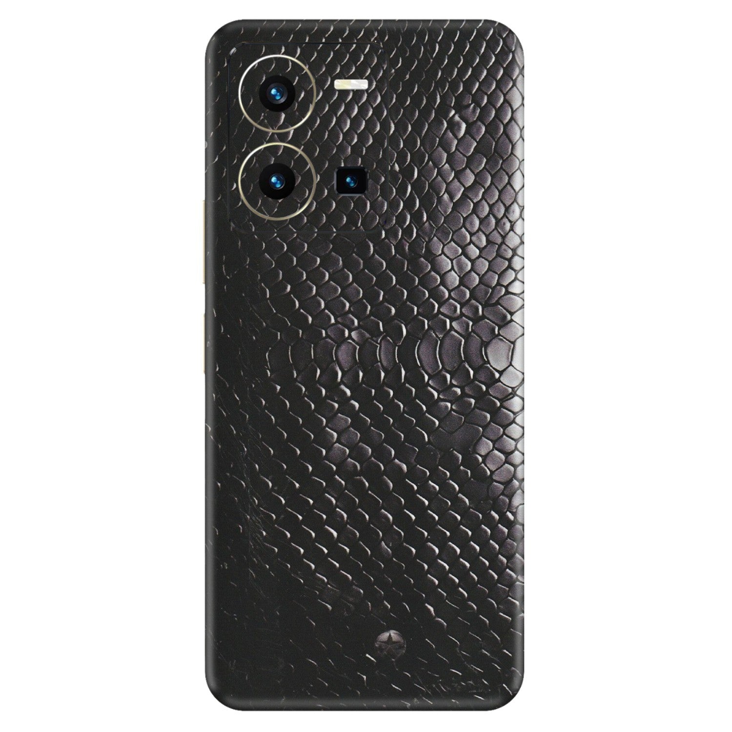 VIVO Y Series Phone Skins (All Models) - Black Snack Leather - Matte Finish (M-147) Vivo Y35 2022